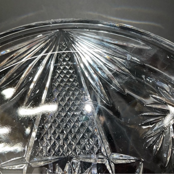 Vintage ABP American Brillant Period Cut Glass Pinwheel Design Platter Cake Dish - Picture 7 of 7